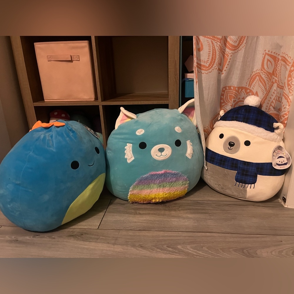 Three big squishmallows